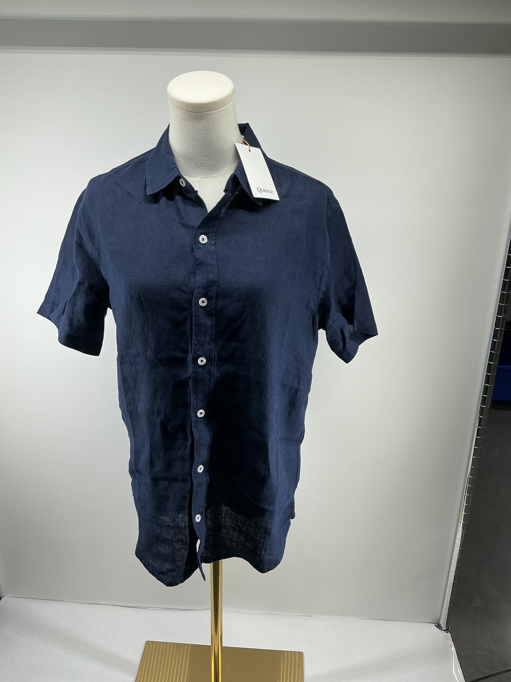 100% European Linen Relaxed Short Sleeve Shirt